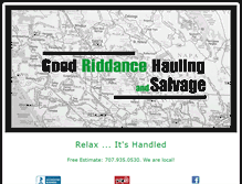 Tablet Screenshot of goodriddancehauling.com